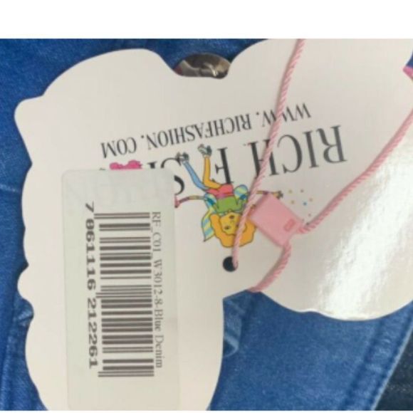 Rich Fashion Womens Wide Leg Straight Jeans Size 6 - Picture 7 of 7